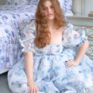 4X - La Belle Etoile Organza French Puff Dress